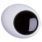 Augen schwarz/weiß oval 28 mm 3 Paar