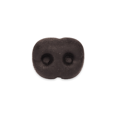 Nase schwarz-geprägt-weich 12 mm 3 Stück