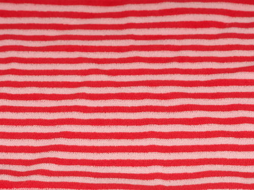 Nickistoff rot-weiß gestreift 50 x 37 cm