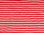 Nicki fabric red-white striped 50 x 37 cm