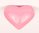 Nase Herzform rosa 10 mm 3 Stück