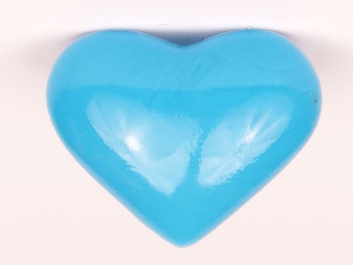 Nase Herzform blau 10 mm 3 Stück
