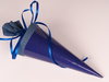 School cone dark blue 12 cm high