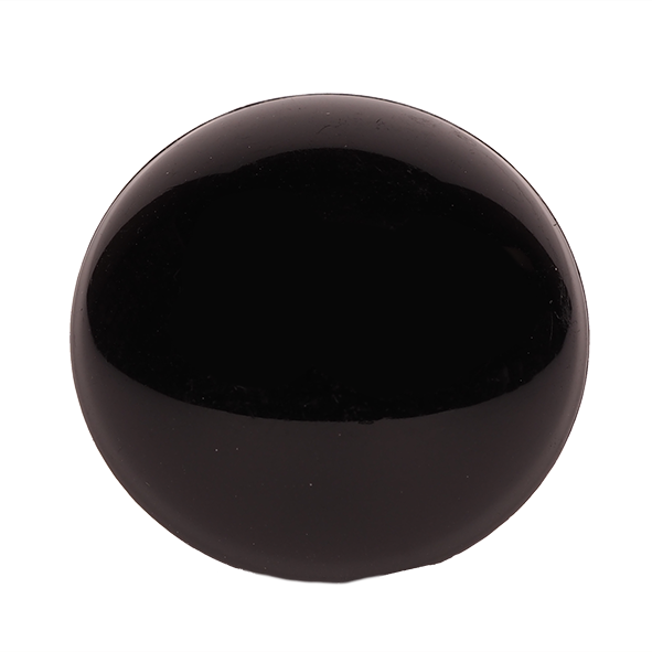 1  Paar schwarze Glasaugen mit Öse 8 mm 