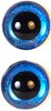 Glitzeraugen blau leuchtend 14 mm 1 Paar
