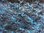 Mohair limited batik tipped curly blue-black ±25 mm