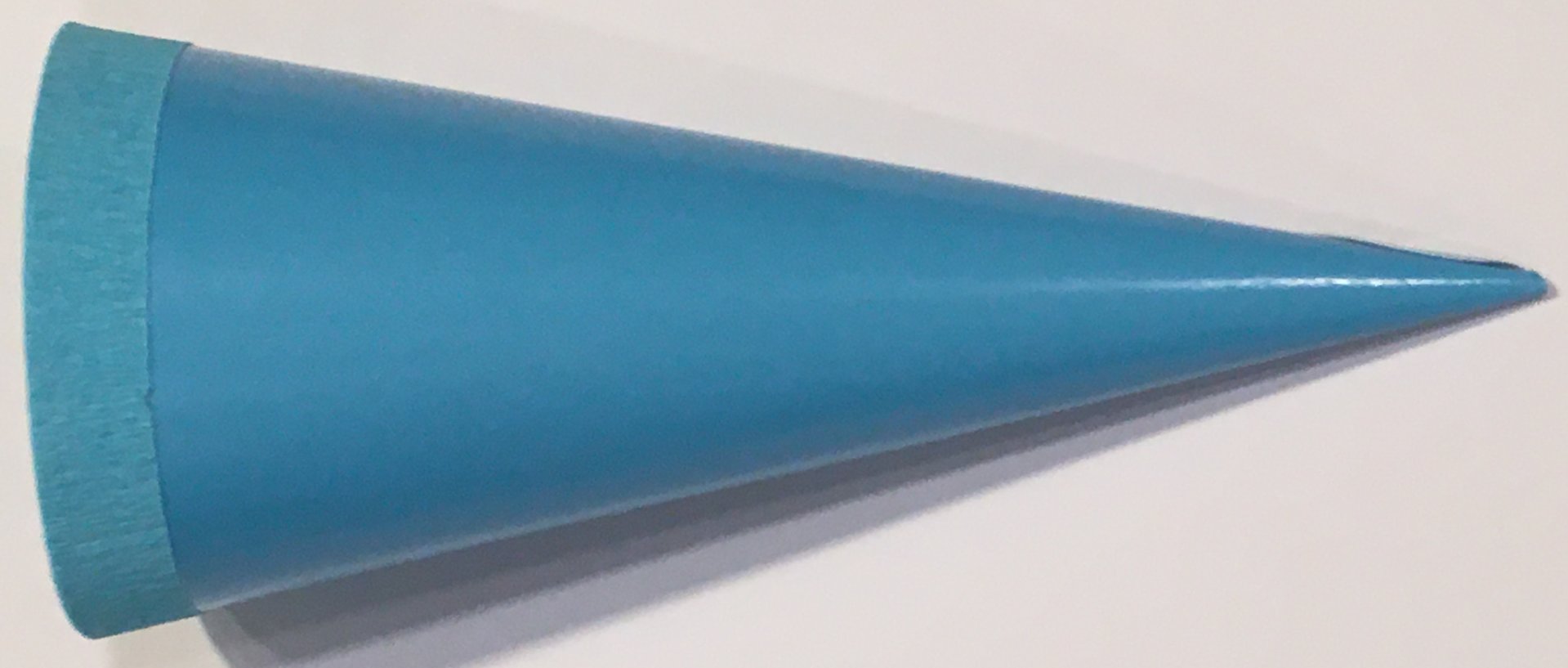 School cone light blue12 cm high